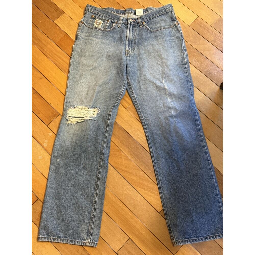 Rock Revival Betty Easy Boot Jeans Women's 29 Rhinestones Metallic Stitching